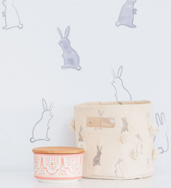 Pehr Printed Pom Pom Mini - Bunny Hop