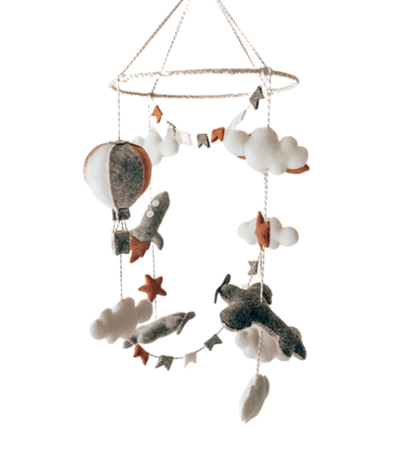 Handmade Baby Crib Mobile Cot Mobile Baby Shower Kids Room Idea